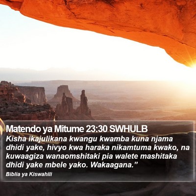 Matendo ya Mitume 23:30 SWHULB Bible Verse Image