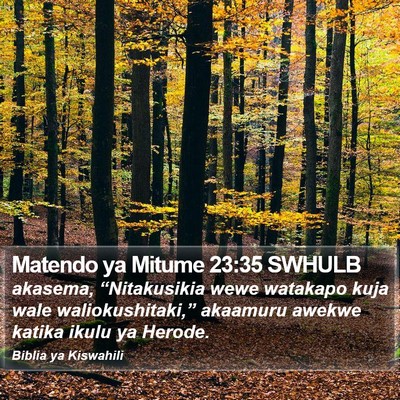 Matendo ya Mitume 23:35 SWHULB Bible Verse Image