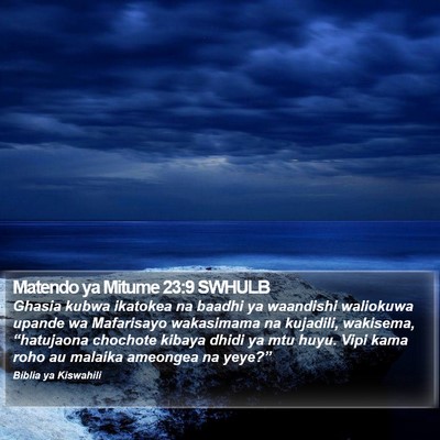 Matendo ya Mitume 23:9 SWHULB Bible Verse Image