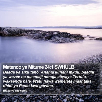 Matendo ya Mitume 24:1 SWHULB Bible Verse Image