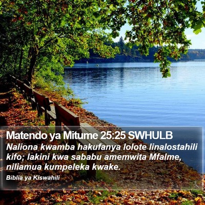 Matendo ya Mitume 25:25 SWHULB Bible Verse Image