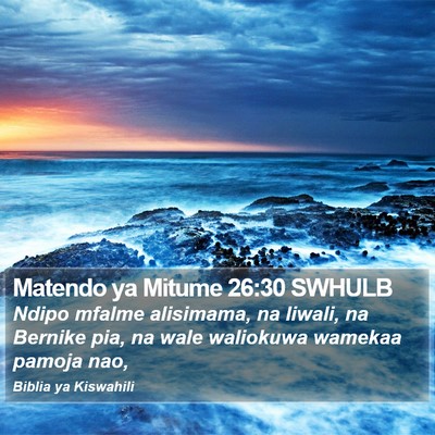 Matendo ya Mitume 26:30 SWHULB Bible Verse Image