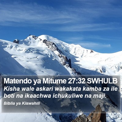 Matendo ya Mitume 27:32 SWHULB Bible Verse Image
