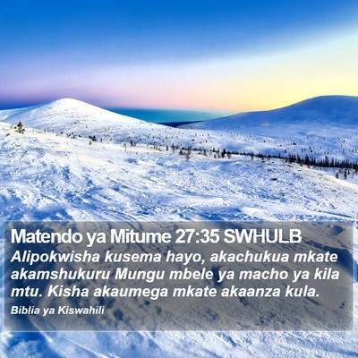 Matendo ya Mitume 27:35 SWHULB Bible Verse Image