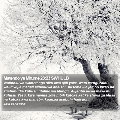 Matendo ya Mitume 28:23 SWHULB Bible Verse Image