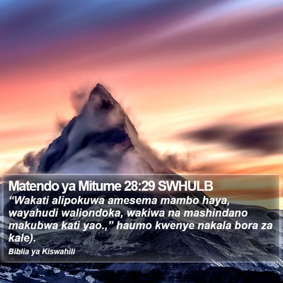 Matendo ya Mitume 28:29 SWHULB Bible Verse Image