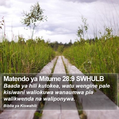 Matendo ya Mitume 28:9 SWHULB Bible Verse Image