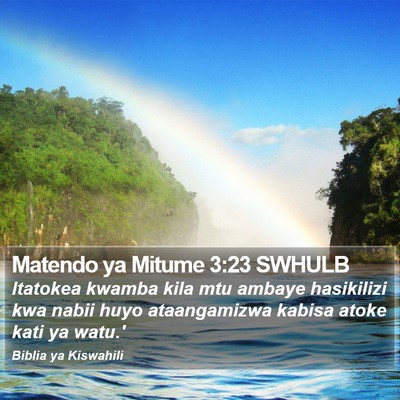 Matendo ya Mitume 3:23 SWHULB Bible Verse Image