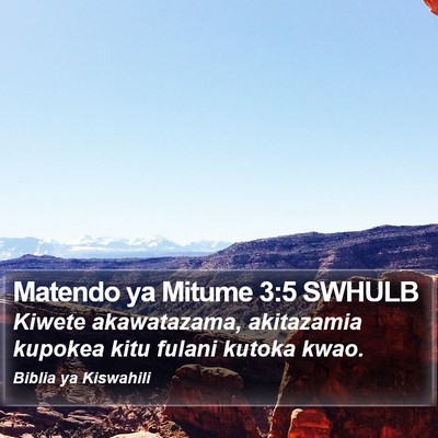 Matendo ya Mitume 3:5 SWHULB Bible Verse Image