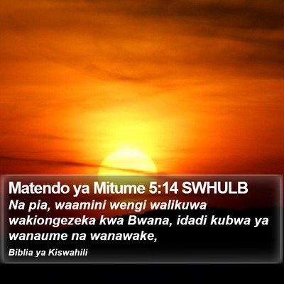 Matendo ya Mitume 5:14 SWHULB Bible Verse Image