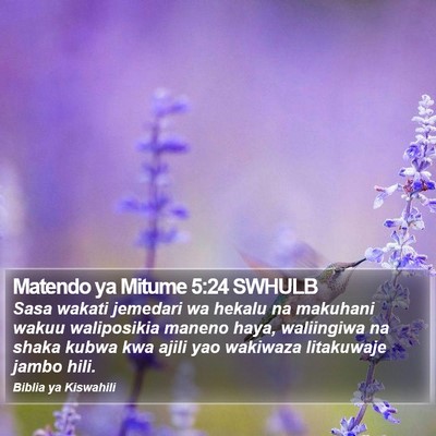 Matendo ya Mitume 5:24 SWHULB Bible Verse Image