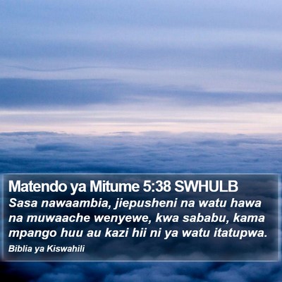 Matendo ya Mitume 5:38 SWHULB Bible Verse Image