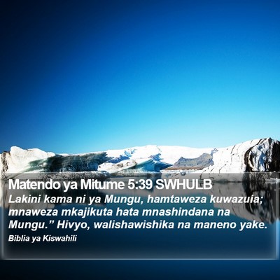 Matendo ya Mitume 5:39 SWHULB Bible Verse Image