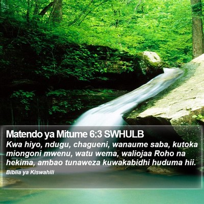 Matendo ya Mitume 6:3 SWHULB Bible Verse Image