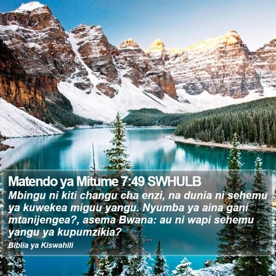 Matendo ya Mitume 7:49 SWHULB Bible Verse Image