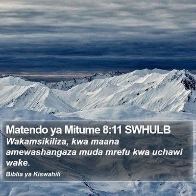 Matendo ya Mitume 8:11 SWHULB Bible Verse Image