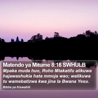 Matendo ya Mitume 8:16 SWHULB Bible Verse Image