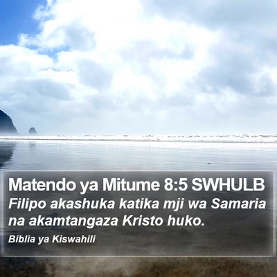 Matendo ya Mitume 8:5 SWHULB Bible Verse Image