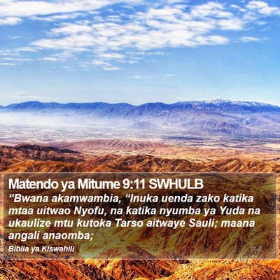 Matendo ya Mitume 9:11 SWHULB Bible Verse Image