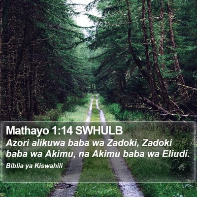 Mathayo 1:14 SWHULB Bible Verse Image