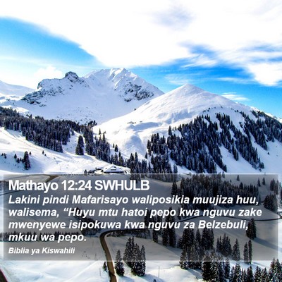 Mathayo 12:24 SWHULB Bible Verse Image