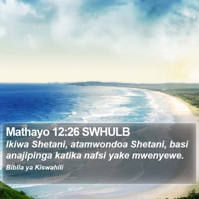 Mathayo 12:26 SWHULB Bible Verse Image