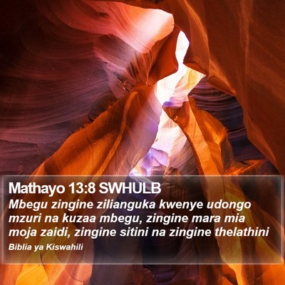 Mathayo 13:8 SWHULB Bible Verse Image