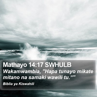 Mathayo 14:17 SWHULB Bible Verse Image