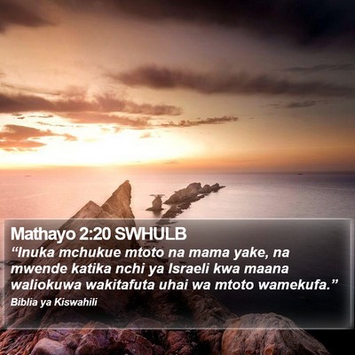 Mathayo 2:20 SWHULB Bible Verse Image