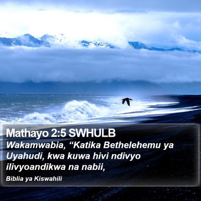 Mathayo 2:5 SWHULB Bible Verse Image