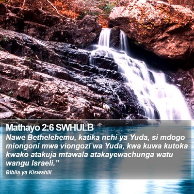 Mathayo 2:6 SWHULB Bible Verse Image