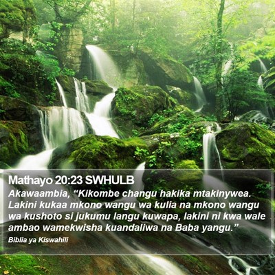 Mathayo 20:23 SWHULB Bible Verse Image