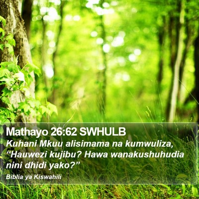 Mathayo 26:62 SWHULB Bible Verse Image