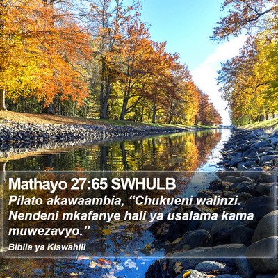 Mathayo 27:65 SWHULB Bible Verse Image