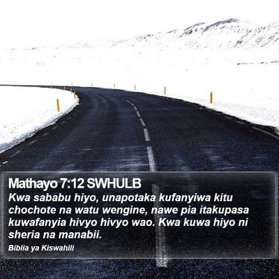 Mathayo 7:12 SWHULB Bible Verse Image
