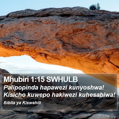 Mhubiri 1:15 SWHULB Bible Verse Image