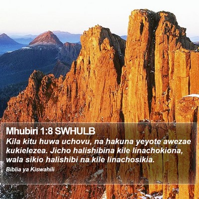 Mhubiri 1:8 SWHULB Bible Verse Image