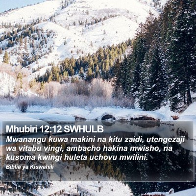 Mhubiri 12:12 SWHULB Bible Verse Image