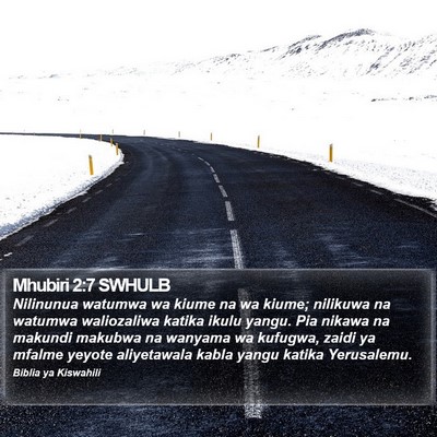 Mhubiri 2:7 SWHULB Bible Verse Image