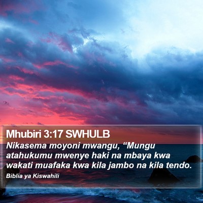 Mhubiri 3:17 SWHULB Bible Verse Image