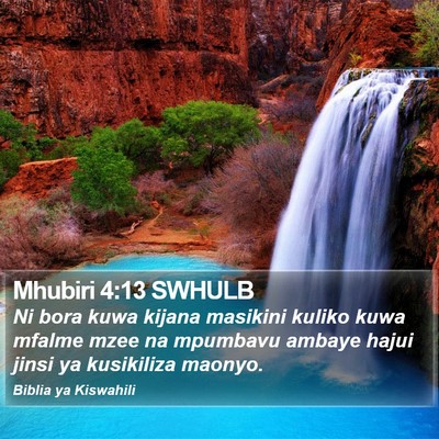 Mhubiri 4:13 SWHULB Bible Verse Image