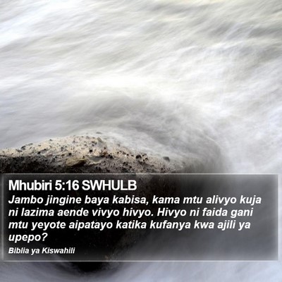 Mhubiri 5:16 SWHULB Bible Verse Image