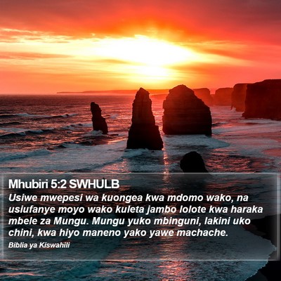 Mhubiri 5:2 SWHULB Bible Verse Image