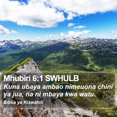 Mhubiri 6:1 SWHULB Bible Verse Image
