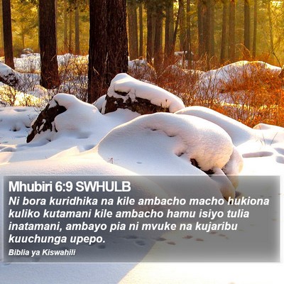 Mhubiri 6:9 SWHULB Bible Verse Image