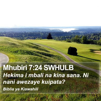 Mhubiri 7:24 SWHULB Bible Verse Image