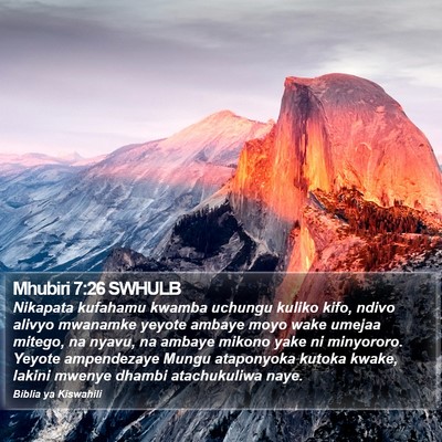 Mhubiri 7:26 SWHULB Bible Verse Image