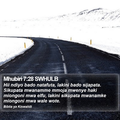 Mhubiri 7:28 SWHULB Bible Verse Image