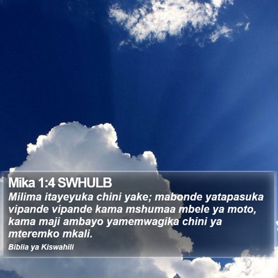 Mika 1:4 SWHULB Bible Verse Image
