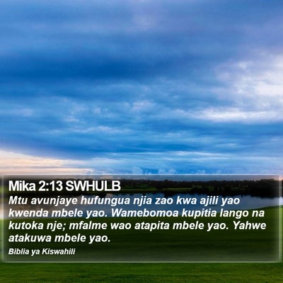 Mika 2:13 SWHULB Bible Verse Image
